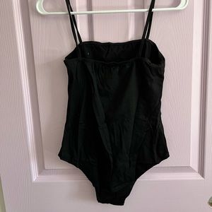 Black tank top bodysuit